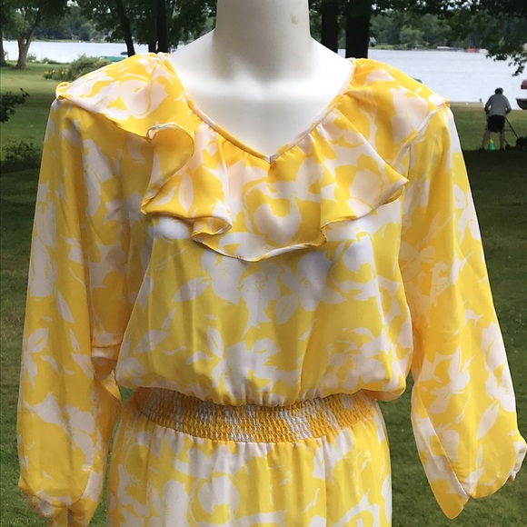 Vintage boho ruffled dress 70’s/80’s 9/10 - Picture 2 of 11